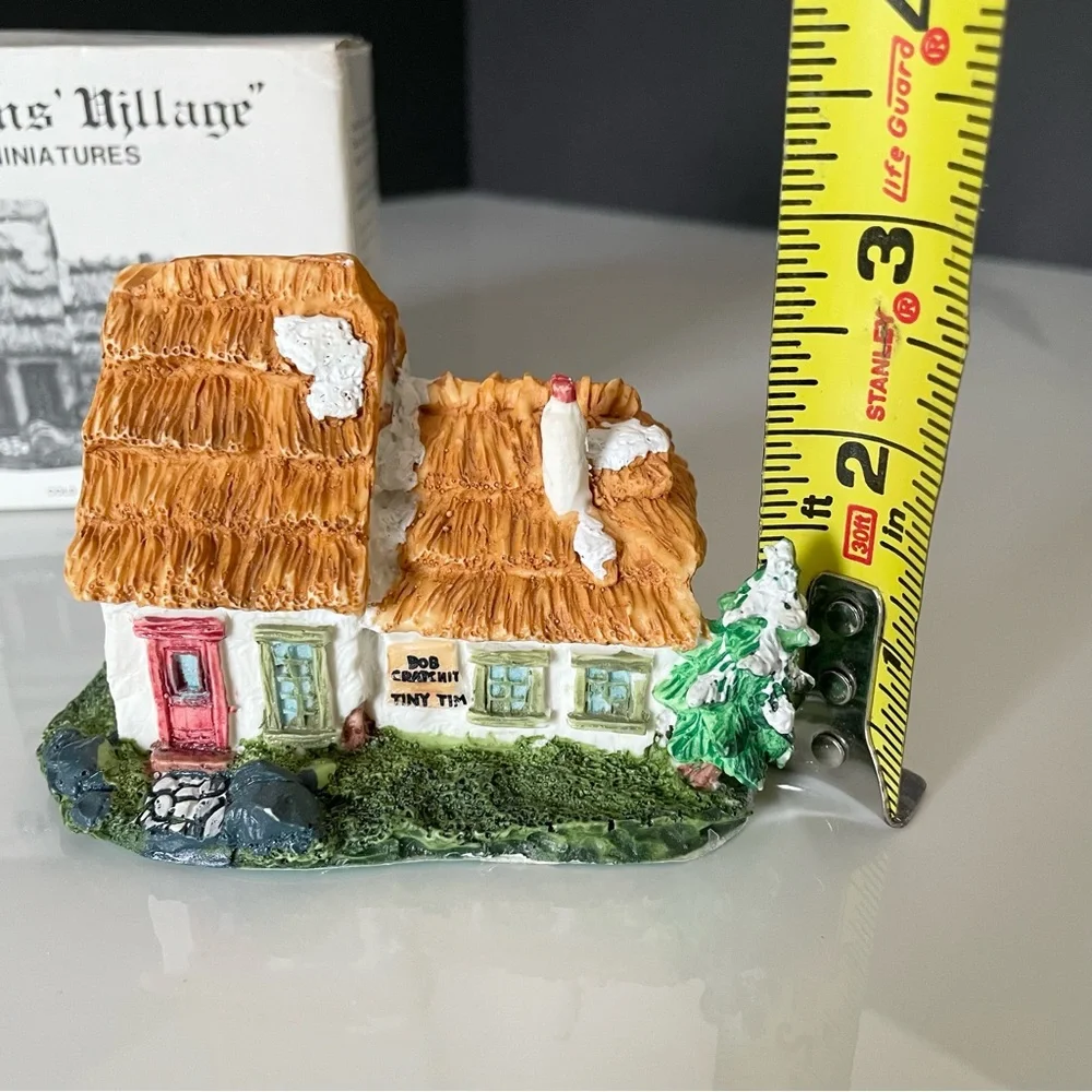 Dickens Miniatures- Bob Cratchit & Tiny Tim's Cottage - Snow Village by Dept. 56